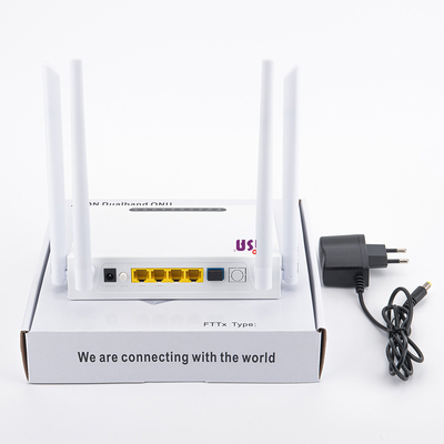 SC APC UPC X Pon Onu 4GE 802.11B/G/N/router do CE da C.A. 1200M WIFI
